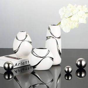 <span class=keywords><strong>Vase</strong></span> à fleurs en céramique glacée en forme de <span class=keywords><strong>boule</strong></span>, décoration de mariage, pour la maison, artisanat personnalisé, 1 pièce - Product Image 6