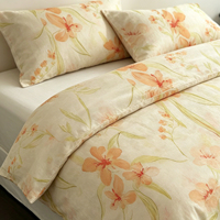 Ensemble de literie 4 pièces en coton 100% à imprimé floral, ensemble de housse de couette écologique et chaude pour l'hiver, pour hôtel et maison
