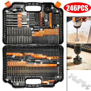 ชุดดอกสว่านซิลเวอร์เบลด 246 ชิ้น ชุดดอกสว่านเจาะไม้แบบปลายแหลม ขนาดนิ้ว สำหรับงานไม้ ชุดดอกสว่านเจาะเหล็กเงาสำหรับงานก่ออิฐ - Product Image 3