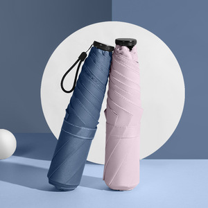 <span class=keywords><strong>Mini</strong></span> <span class=keywords><strong>parapluie</strong></span> ultraléger et léger, couleur unie, 4 plis, pour femmes, fille, crayon Portable, soleil et pluie, <span class=keywords><strong>parapluie</strong></span> en vinyle - Product Image 3