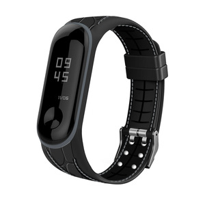 Reemplazo De nido De abeja De silicona pulsera Correa De Reloj <span class=keywords><strong>para</strong></span> Xiaomi <span class=keywords><strong>Mi</strong></span> <span class=keywords><strong>banda</strong></span> 3 <span class=keywords><strong>4</strong></span> - Product Image 4