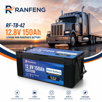 Baterai Starter Truk LiFePO4 12V 24V 150Ah 200Ah-600Ah Performa Tinggi Siklus Dalam 4000 Siklus