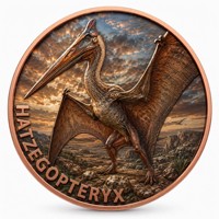Pièce de monnaie en cuivre pur 999 de 1 oz, série Dinosaures, Tyrannosaurus Rex puissant, couleur en relief, édition UV préférée