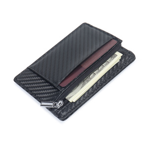 Nueva tendencia, tarjetero Unisex, monedero, logotipo impreso personalizado, función de bloqueo RFID delgada, Material principal, cuero PU - Product Image 3