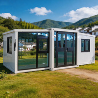 Villa préfabriquée de luxe extensible de 10, 20 ou 40 pieds, maison portable avec 3 chambres, maison conteneur préfabriquée