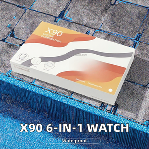 X90ユニークな組み合わせスマートウォッチIPSディスプレイアンサーコールコンパス睡眠トラッカーイヤフォンBTコールヘルストラックIP67防水 - Product Image 2