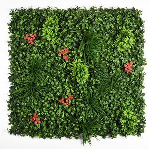 Telón de fondo de boj <span class=keywords><strong>Vertical</strong></span> Uv para <span class=keywords><strong>Pared</strong></span>, paneles de plástico Artificial de imitación verde, césped de estilo de jungla - Product Image 4