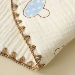 Nouveau-né 10 couches <span class=keywords><strong>oreiller</strong></span> en gaze <span class=keywords><strong>de</strong></span> coton taie d'<span class=keywords><strong>oreiller</strong></span> absorbant la sueur et respirante <span class=keywords><strong>oreiller</strong></span> plat - Product Image 6