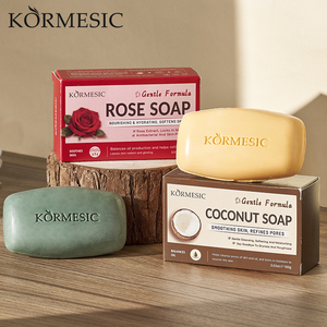 สบู่ควบคุมความมัน KORMESIC ผลิตภัณฑ์สั่งทำพิเศษ (OEM) ขนาด 100 กรัม สบู่ทำความสะอาดผิวจากธรรมชาติ ช่วยให้ผิวนุ่ม ฟองเยอะ อ่อนโยน ช่วยให้ผิวกระจ่างใส - Product Image 1