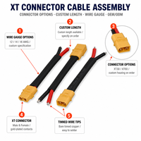 Kabel Pengisi Daya Baterai Li-ion Pesawat SSY Custom OEM/ODM Xt30/Xt60/Xt90 dengan Bodi Kuningan dan Kabel Tembaga Terpilin