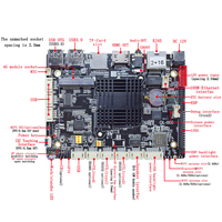 Reproductor Multimedia Inteligente con Pantalla 4K Android Rockchip RK3568, con RJ45, Computadora Industrial y Software de Publicidad Digital