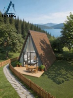 Prefabrik Üçgen A-Çerçeveli Kabin Ev Küçük Modüler Çelik Yapı Prefabrik Ev Özelleştirme Seçenekleriyle