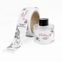 Autocollants en vinyle imperméables personnalisés pour parfums, bouteilles de parfum, pots de bougies