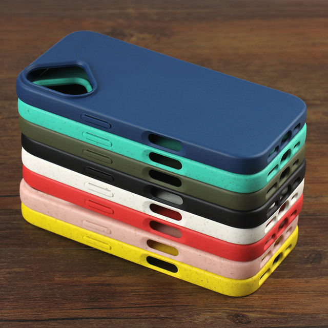 Biodegradable Recycled Phone Case for iPhone 17 16 15 Pro Max Sustainable Mobile Phone Cover