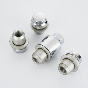 Serrure <span class=keywords><strong>antivol</strong></span> argentée M14 * 1.5, lot de 10 pièces, 4 + 1, pour roues de voiture - Product Image 5