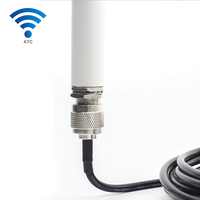 Antena exterior de alta ganancia de largo alcance 8dBi 10dBi 12dBi 15dBi 868MHz Omni 2,4 GHz WIFI Antena de fibra de vidrio con conector N hembra