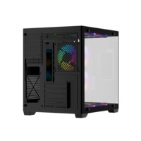 Mid-Tower OEM ODM PC-behuizing Gaming Computerkast Micro ATX met USB3.0 USB1.0 poorten HD Audio SPCC materiaal