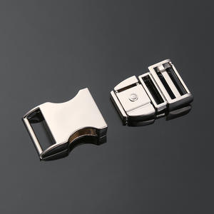 Hebilla de cierre automático de metal plateado ajustable para cinturón, bolso o mochila - Product Image 3