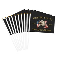 Mini-drapeaux nationaux de haute qualité, petits drapeaux volants durables avec bâtons, adaptés aux célébrations et aux promotions des jours sportifs