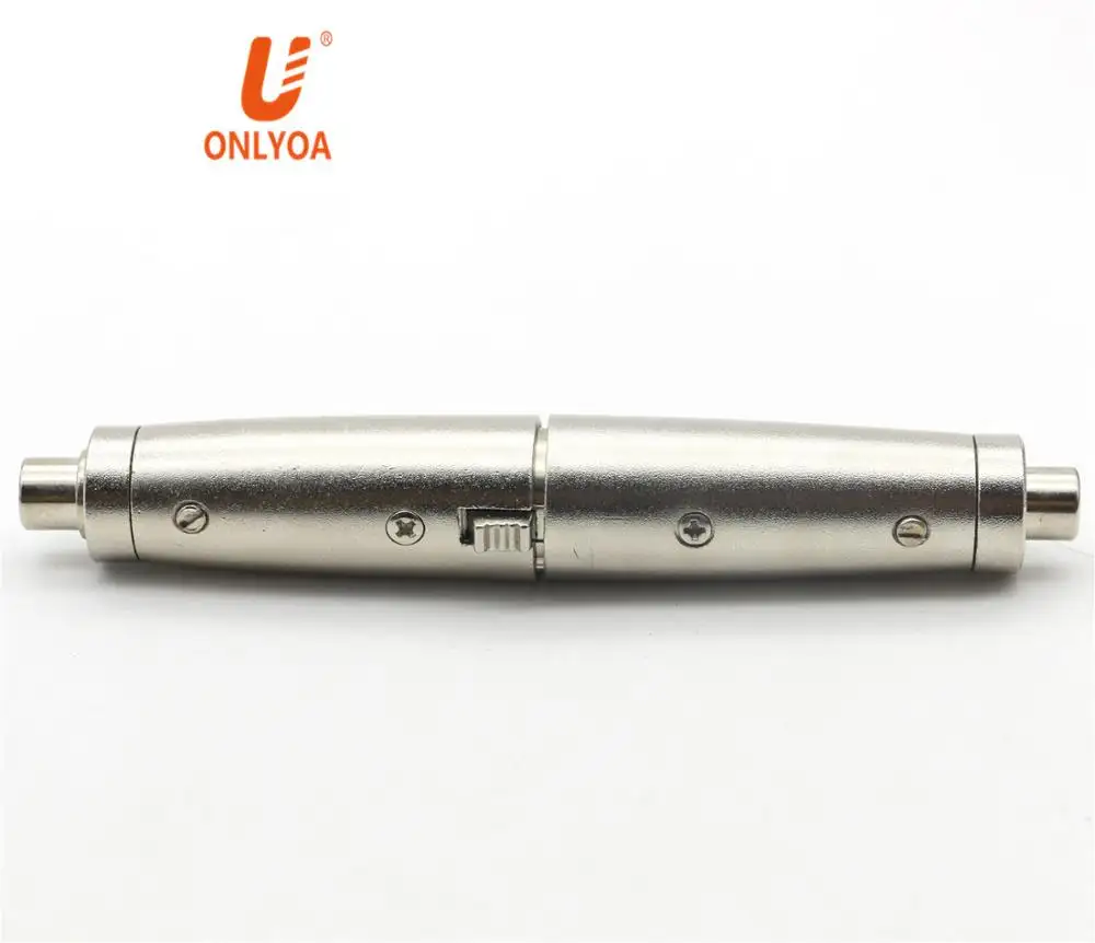 3 Pin XLR Male Plug untuk RCA Agar Perempuan Jack Audio Mikrofon Barel Adaptor Converter Konektor