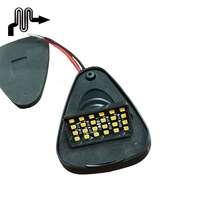 Marqueur voiture en cours d'exécution blanc ou jaune LED cabine toit marqueur feux de course pour camion SUV 4x4 noir fumé lentille lampes 24V 24LEDs