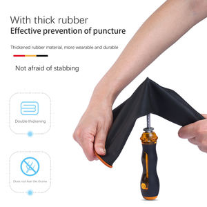 Industria Black XL Guantes de látex Guantes de trabajo de goma resistentes al agua Protección DE SEGURIDAD Trabajo químico Resistente a la limpieza - Product Image 5