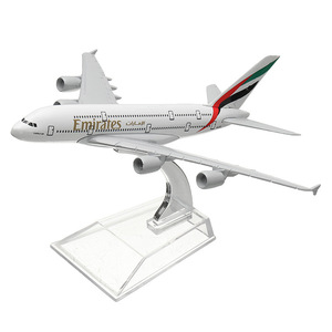 Modèle d'avion en alliage Airbus A380 1:400 160mm, objet de collection statique décoratif - Product Image 3