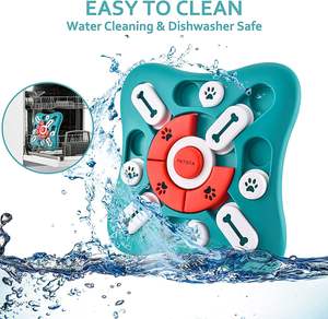 Interaktif köpek bulmaca oyuncaklar IQ eğitim beyin stimülasyon köpek bakımı oyuncak yavaş besleyici köpek kase gıcırtılı yavru oyuncaklar için - Product Image 4