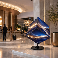 Cubo LED Magico da Pavimento per Produzione Industriale, Personalizzabile a 6 Lati, Display LED Pubblicitario Commerciale 4K HDR per Interni/Esterni