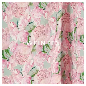 WI-Z0817 Vintage Flower Digital Printing 100% Silk High Quality Soft And Eco-friendly Fabrics For Dress