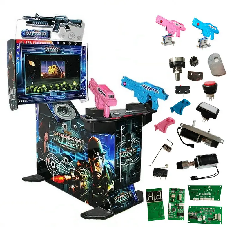 Exciting Electronic Simulator Game Kids Ejection Gun Aliens Coin Operated Shooting Amusement Arcade Machine