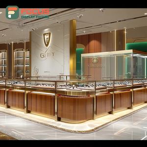 Custom Custom Jewelry Display System Manufacturer Wood Frame Commercial Store Showcase Cabinet - Product Image 3
