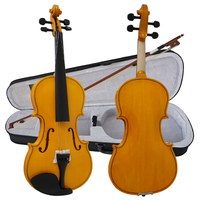 Manufacture Supply Cheap Price Gloss pink Color Violin for Kids Beginner with Full Accessories Musical case Bow Rosin