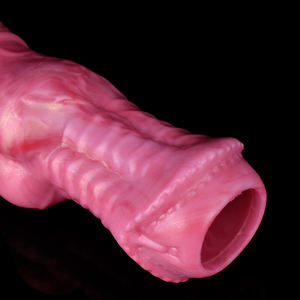 YOCY 2215 Heißer Künstlicher Haut-<span class=keywords><strong>Dildo</strong></span> mit Knoten/Verlängerung aus Silikon zur Penisvergrößerung Fantasy-Sexspielzeug in Pfirsichrosa - Product Image 5