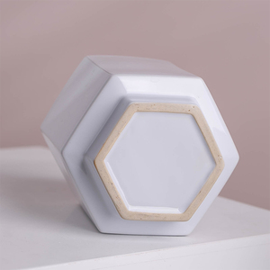 Maceta decorativa de porcelana con forma hexagonal para jardín, diseño moderno <span class=keywords><strong>del</strong></span> <span class=keywords><strong>norte</strong></span> de Europa - Product Image 6