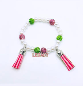 All'ingrosso nuovi accessori di moda semplici per le mani braccialetti in acciaio inossidabile personalizzati braccialetti di <span class=keywords><strong>perle</strong></span> verdi <span class=keywords><strong>rosa</strong></span> - Product Image 6