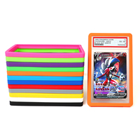 Protecteur de carte gradée couleur unie PS AC, protection antichoc colorée, protecteur de carte gradée gris pour cartes en slab