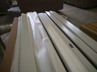 Bahan Baku Pengecatan Laminasi PVC Tahan Air Hotel WPC Tipe E Casing Interior Bingkai Pintu Kamar Tidur WPC