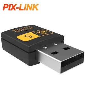 Benutzer definiertes Logo Mini USB 2.0 Wireless BT Free Drive Netzwerk karte 600 Mbit/s Dongle 5GHz 5G Wifi Adapter Dual Band
