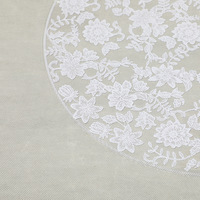 Nouveau Tapis de Table Rond en Plastique Rigide à Motif Floral 3D, Style Instagram Luxe Léger, Vente Directe Usine, Idéal pour l'Export