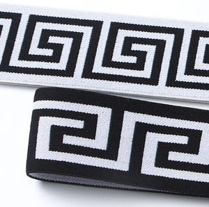 <span class=keywords><strong>Jacquard</strong></span> ban nhạc đàn hồi 4cm Mê Cung thiết kế rộng Dây thắt lưng trở lại in thoải mái sọc xương cá 3D mô hình cho đồ lót - Product Image 4