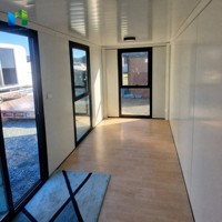Maison conteneur pliable de type Z de 20 pieds, mini-maison préfabriquée, espace personnalisé, cabine modulaire pour chantier de construction