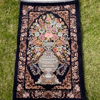 Vas Bunga Gaya Antik Motif Modal Berumbai Hiasan Dinding Tenun Botani Hias 50*80cm