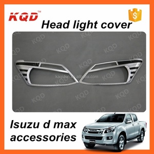 Cubierta de Faro Delantero en Negro Mate y Cromo para Dmax, Accesorios 4x4, Kit de Carrocería para Isuzu Dmax - Product Image 3