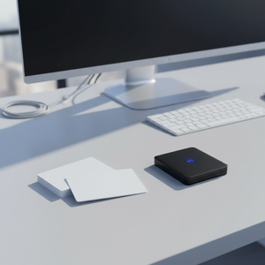 Tarjeta RFID de Control de Acceso Impermeable de PVC Blanca con Chip F08, Frecuencia de 13.56MHz, Interfaz de Comunicación NFC para Uso en Hoteles - Product Image 3