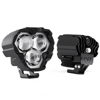 Nouveau 65W travail lumière LED IP68 étanche 9-16V projecteur conduite trois yeux lumière 4 pouces Led travail lumière 12v pour voiture