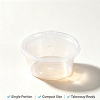 Gobelet à sauce jetable écologique sans BPA, durable, transparent en PP, mini-récipient à trempette avec couvercle, pour la restauration, les plats à emporter, l'emballage de condiments alimentaires