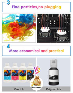 Tintas de impresión digital CMYK a base de agua compatibles con Espon 8690/8190/878, tinte para botella, recarga de 1L para impresoras digitales - Product Image 3