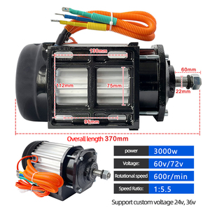 Motor <span class=keywords><strong>Bldc</strong></span> de alta eficiencia 48V 60V 72V DC Controlador de motor sin escobillas para triciclo eléctrico - Product Image 6
