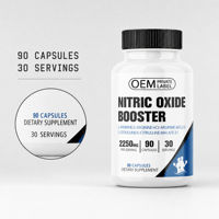 Approvisionnement d'usine L-Citrulline L-Arginine Booster d'oxyde nitrique 90 Capsules Nutrition Sportive Service OEM ODM Marque Privée